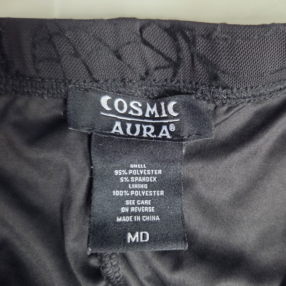 Cosmic Aura Black Velvet Burnout Spiderweb Maxi Mermaid Skirt Goth Whimsigoth M - Picture 6 of 7